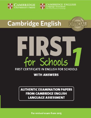 Cambridge English First 1 for Schools (for revised exam 2015) Student's Book with Answers купить