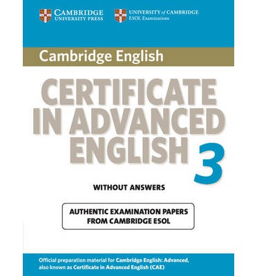 Cambridge Certificate in Advanced English 3 for updated exam Student's Book without answers купить