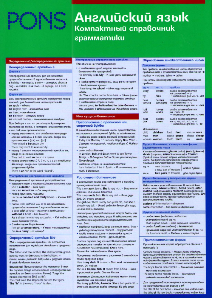 PONS Английский язык. Компактный справочник грамматики купить