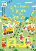 Little First Stickers Diggers and Cranes купить
