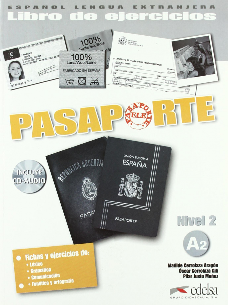 Pasaporte ELE A2 Libro de Ejercicios + CD audio купить