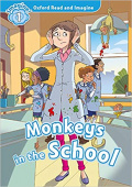 Oxford Read and Imagine Level 1 Monkeys in School  with MP3 download купить