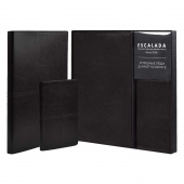 Ежедневник недатированный + обложка для паспорта (набор подарочный) ESCALADA САРИФ ЧЁРНЫЙ (А5+, 160 л., мягкий переплёт) купить