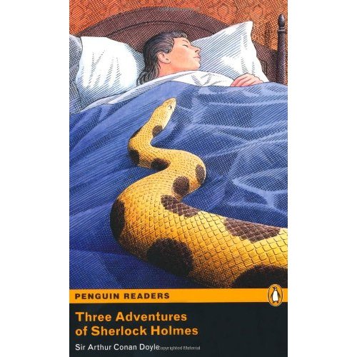 Penguin Readers Level 4 (Intermediate) Three Adventures of Sherlock Holmes (with MP3) купить