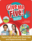 Give Me Five! 1 Basics DIGITAL Pupil's Book and Digital Activity Book with Navio App купить