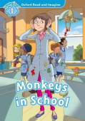 Oxford Read and Imagine Level 1 Monkeys In School  купить
