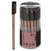 Набор ручек шариковых БАЛАНС. КОРИЧНЕВЫЙ (ПВХ тубус, 30 шт., неавтоматические, цвет чернил - синий) купить