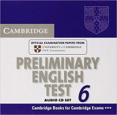 Cambridge Preliminary English Test 6 Audio CDs (2) купить