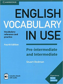 English Vocabulary in Use: Pre-intermediate and Intermediate (4th Edition) Book with answers and Enhanced eBook купить