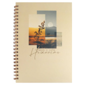 Записная книжка У МЕНЯ К СЕБЕ НЕЖНОСТЬ (А5, 60 л., обложка - мелованный картон, пластик прозрачный, гребень) купить