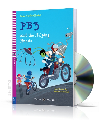 Young Eli Readers Stage 2: Pb3 and the Helping Hands with CD (200 headwords) купить