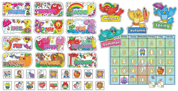 Seasonal Calendar Bulletin Board (70 pieces) купить