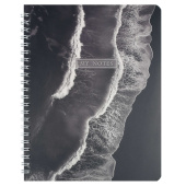 Тетрадь ПРИБРЕЖНЫЕ ВОЛНЫ (80 л., А5, вн.блок - клетка, белый офсет, гребень) купить