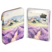 Ежедневник-органайзер недатированный ESCALADA ЛАВАНДОВОЕ ПОЛЕ (А5+, 120 л., твёрдый переплёт с поролоном, искусственная кожа) купить