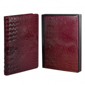 Ежедневник недатированный ESCALADA АЛЛИГАТОР БОРДОВЫЙ (А5+, 160 л., твёрдый переплёт, искусственная кожа) купить