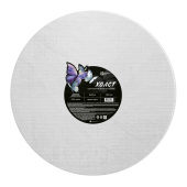 Холст художественный на картоне белый БАБОЧКИ, 40х40 см, форма: круглая, грунтованный купить