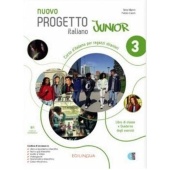 Nuovo Progetto italiano Junior 3 Libro + Quaderno + QR code + codice i-d-e-e купить