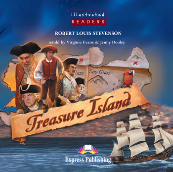 Illustrated Readers Level 2  Treasure Island Audio CD купить