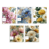 Комплект тетрадей школьных ученических (5 штук), А5+, 48 л, вн.блок - клетка, (ЦВЕТЫ) купить