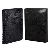 Ежедневник недатированный ESCALADA АЛЛИГАТОР ЧЁРНЫЙ (А5+, 160 л., твёрдый переплёт, искусственная кожа) купить