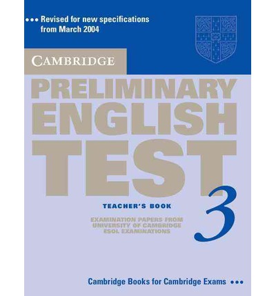 Cambridge Preliminary English Test 3 Teacher's Book купить