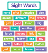 More Sight Words Bulletin Board (121 pieces) купить