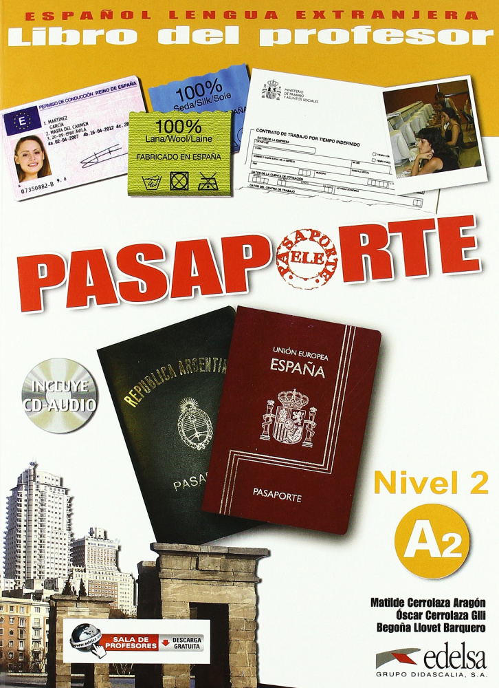 Pasaporte ELE A2 Libro del Profesor + CD audio купить