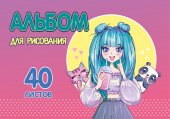 Альбом для рисования. 40 листов. Арт.40.9 "Аниме" купить