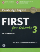 Cambridge English First for Schools 3 Student's Book with Answers with Audio купить