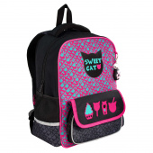 Рюкзак школьный КОТОСЛАДОСТИ, 28х37,5х13,5 см, полиэстер, высокая печать, сублимационная печать, шелкография, 1 отделение купить