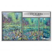 Ежедневник недатированный+обложка д/паспорта+ключница (набор подарочный) ESCALADA ПРУД (А6+, 160 л., мягкий переплёт) купить