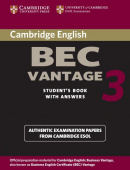 Cambridge BEC Vantage 3: Practice Tests Students Book with Answers купить