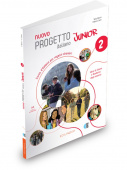 Nuovo Progetto italiano Junior 2 Libro + Quaderno + QR code + codice i-d-e-e купить