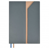 Ежедневник недатированный ESCALADA КАВЕТТИ СЕРЫЙ (А5, 160 л., твёрдый переплёт, искусственная кожа) купить
