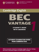 Cambridge BEC Vantage 1: Practice Tests Students Book with Answers купить