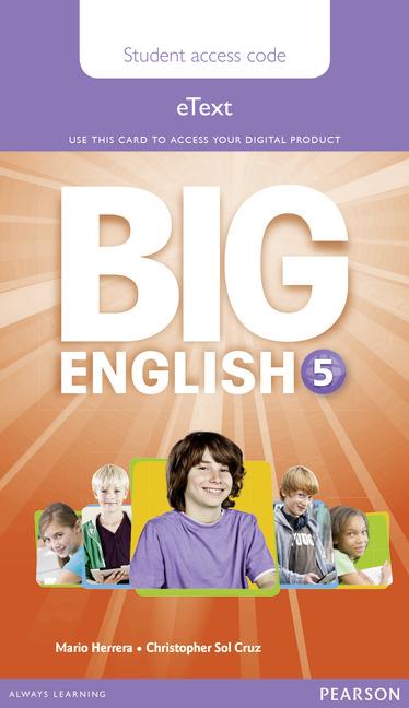 Big English 5 Student eText Access Card купить