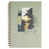 Записная книжка ДЕЛАЮ, КАК ЧУВСТВУЮ (А5, 60 л., обложка - мелованный картон, пластик прозрачный, гребень) купить