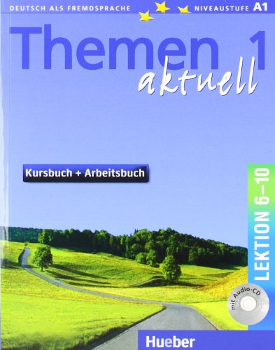 Themen aktuell 1 Kursbuch + Arbeitsbuch Lektion 6-10 + Audio CD купить