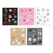 Комплект тетрадей школьных ученических (5 штук), А5+, 48 л, вн.блок - клетка, (СТИКЕРЫ) купить