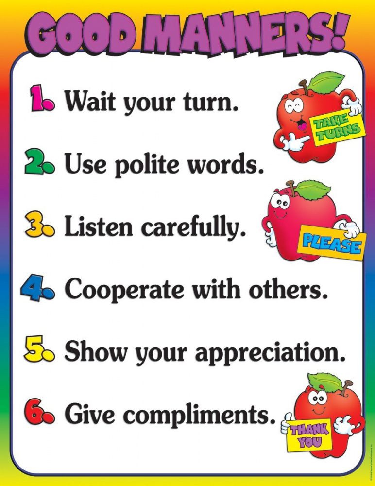 Good Manners Chart купить