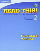 Read This! 2 Teacher's Manual with Audio CD купить