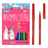 Набор фломастеров АРТ-БРАТВА (Розовый, 12 цв., смываемые чернила). купить