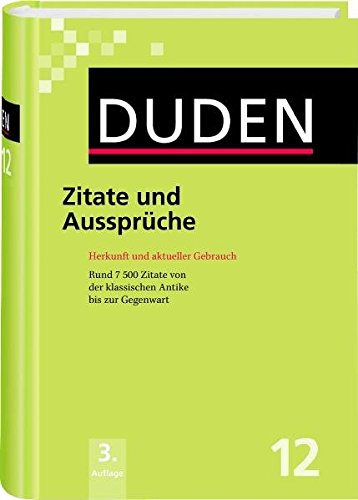 Duden 12 Zitate und Ausspruche (Hardcover) купить