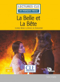 Lecture CLE en français facile Niveau 1 (500 Mots): La Belle et la bête - Livre + CD купить
