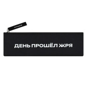 Пенал школьный ФРАЗЫ С ХАРАКТЕРОМ ("День прошел жря", без наполнения, 20х6 см, полиэстер, молния, шелкография, ПЭТ-пакет). купить