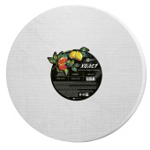 Холст художественный белый, на подрамнике из МДФ, ЛИМОНЫ, 30х30 см, форма: круглая, грунтованный купить