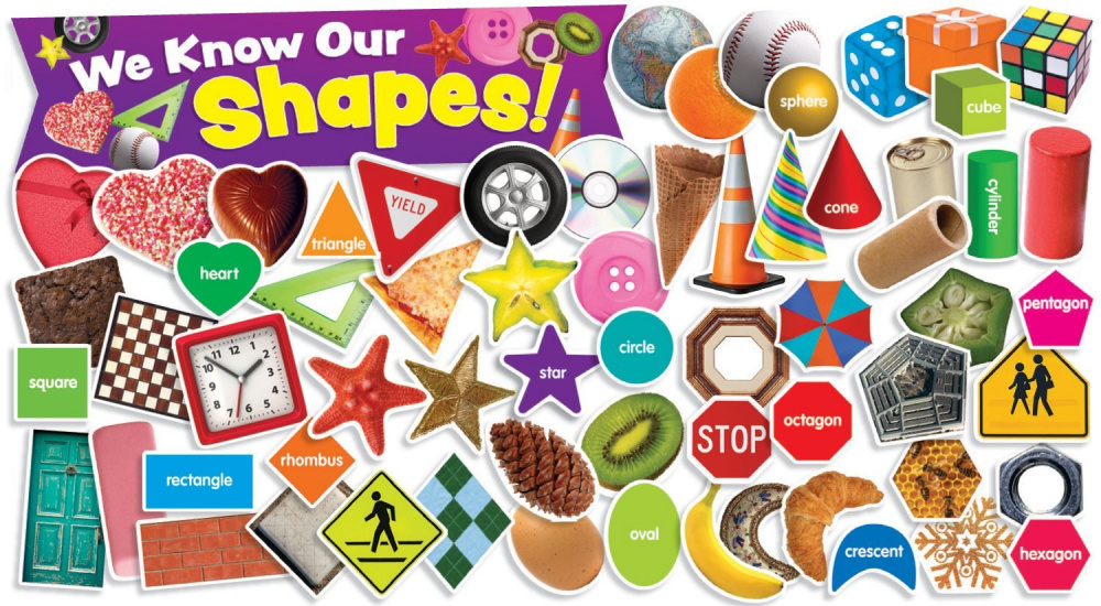 Shapes in Photos Mini Bulletin Board (65 pieces) купить