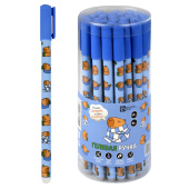 Набор ручек гелевых КАПИБАРА (ПВХ-тубус, 30 шт., ассорти, неавтоматические, цвет чернил - синий) купить