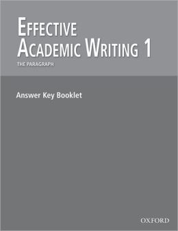 Effective Academic Writing 1: Answer Key купить