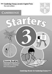 Cambridge Young Learners English Tests (Second Edition) Starters 3 Answer Booklet купить